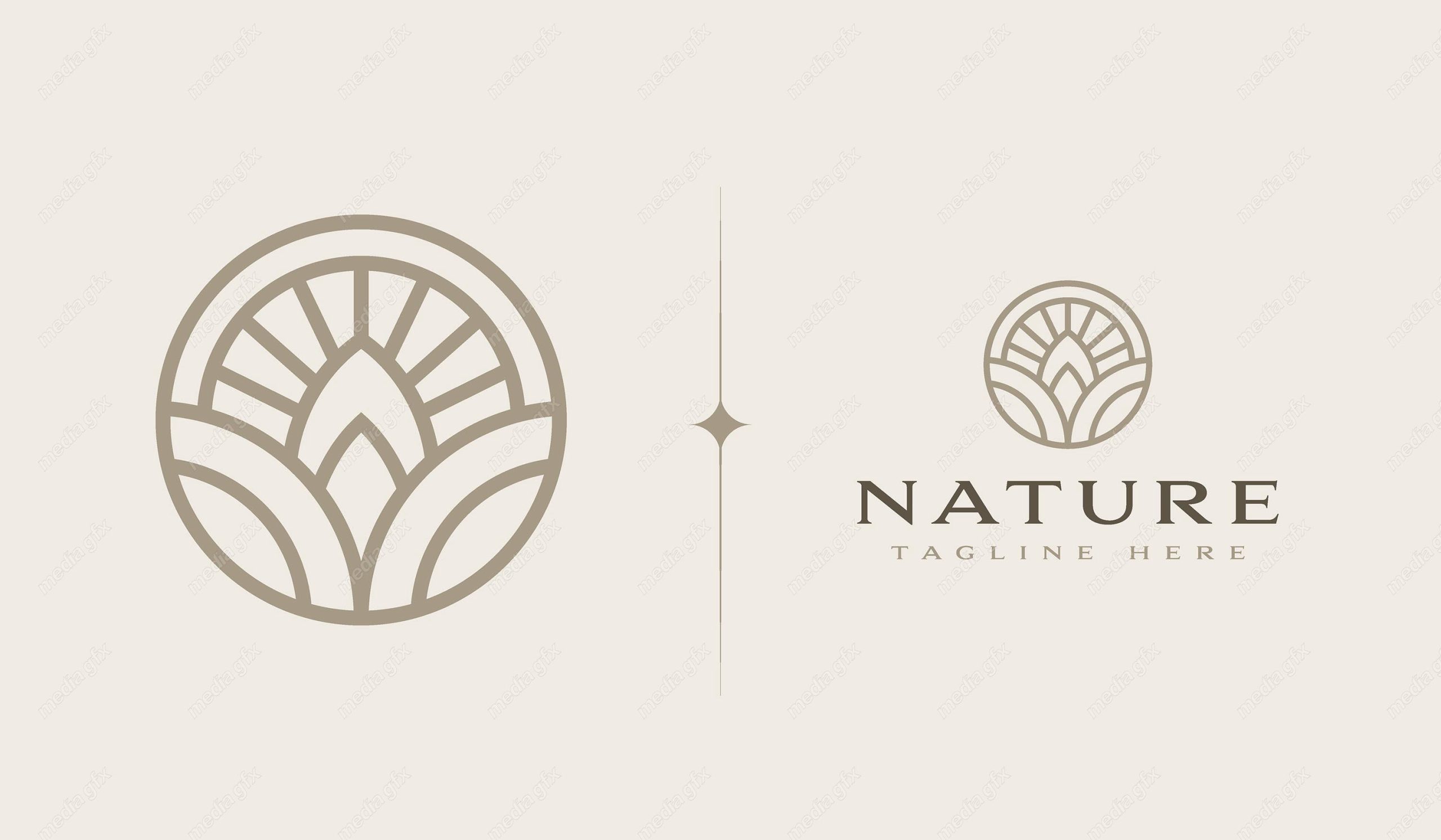 لوگوی طبیعت و محصولات طبیعی و ارگانیک MV001508