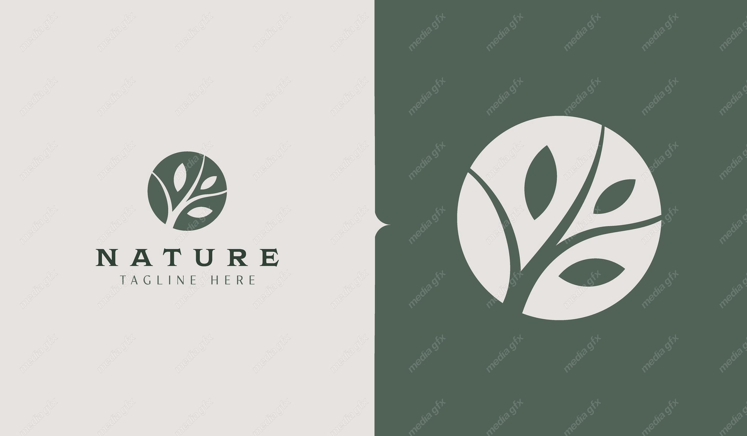 لوگوی طبیعت و محصولات طبیعی و ارگانیک MV001511