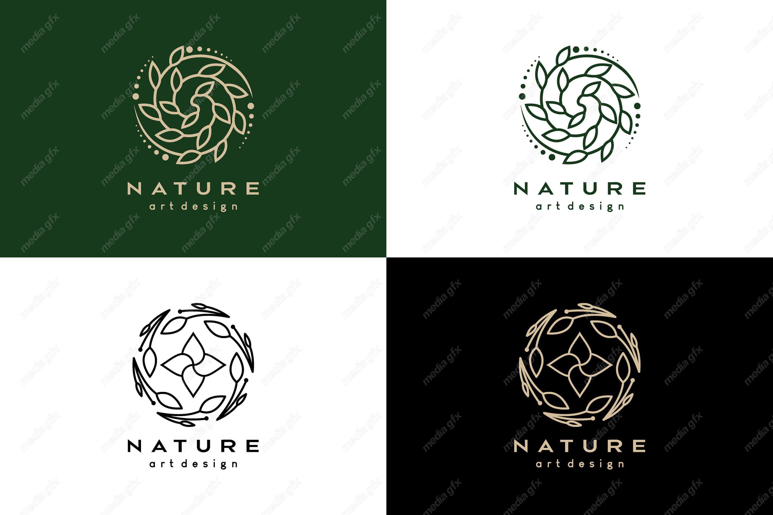 لوگوی طبیعت و محصولات طبیعی و ارگانیک MV001512