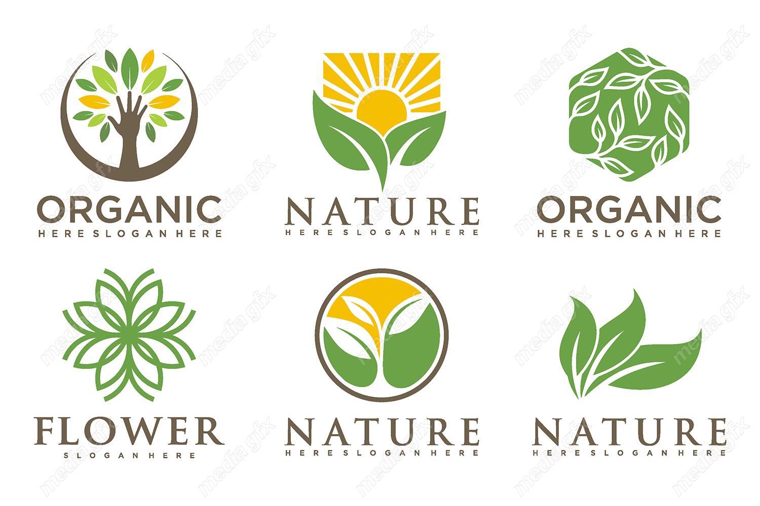لوگوی طبیعت و محصولات طبیعی و ارگانیک MV001517