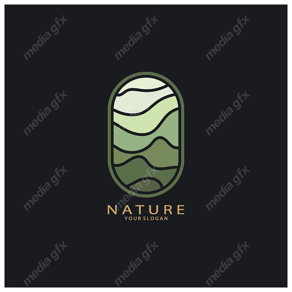 لوگوی طبیعت و محصولات طبیعی و ارگانیک MV001521