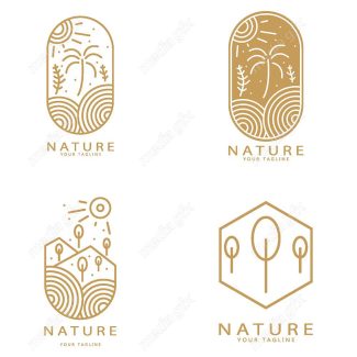 لوگوی طبیعت و محصولات طبیعی و ارگانیک MV001523