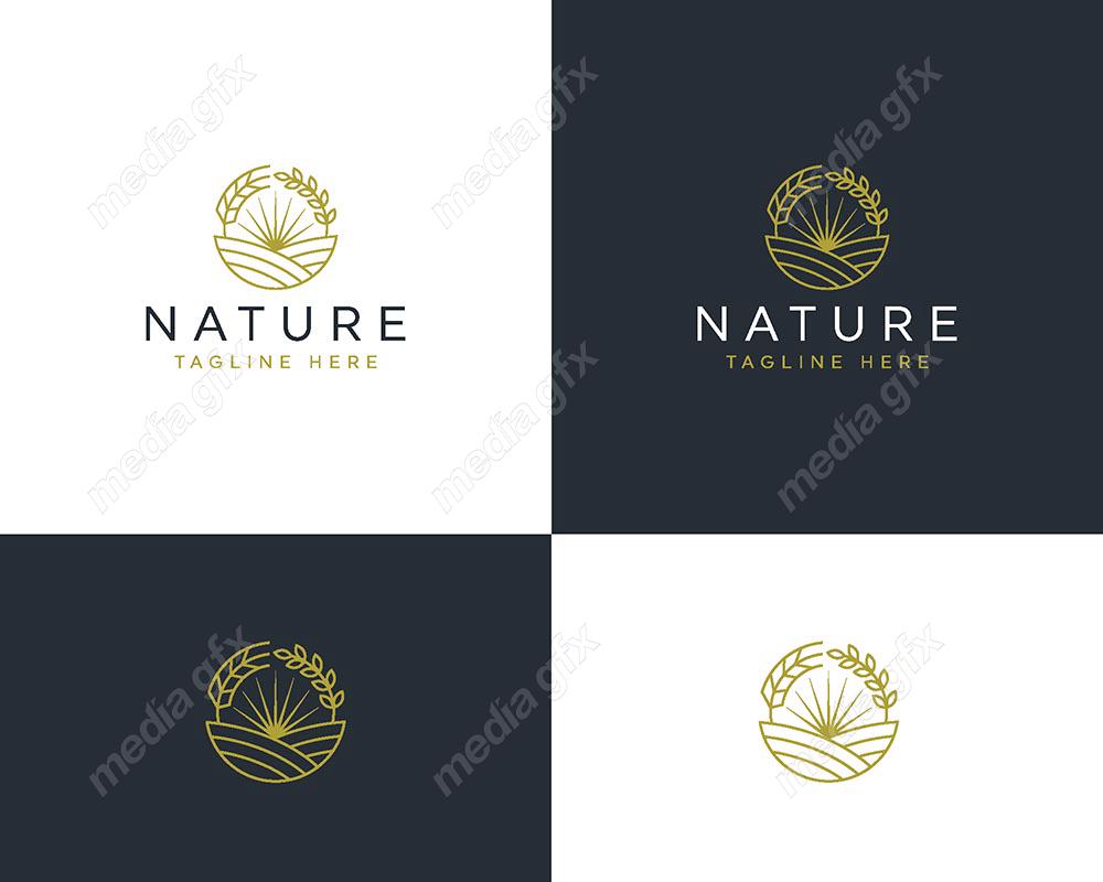 لوگوی طبیعت و محصولات طبیعی و ارگانیک MV001524