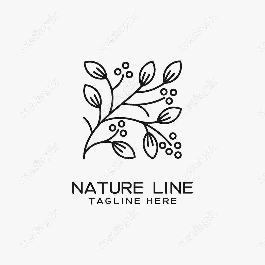 لوگوی طبیعت و محصولات طبیعی و ارگانیک MV001527