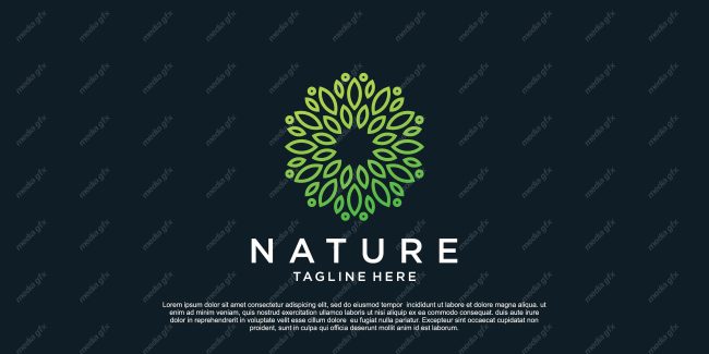 لوگوی طبیعت و محصولات طبیعی و ارگانیک MV001532