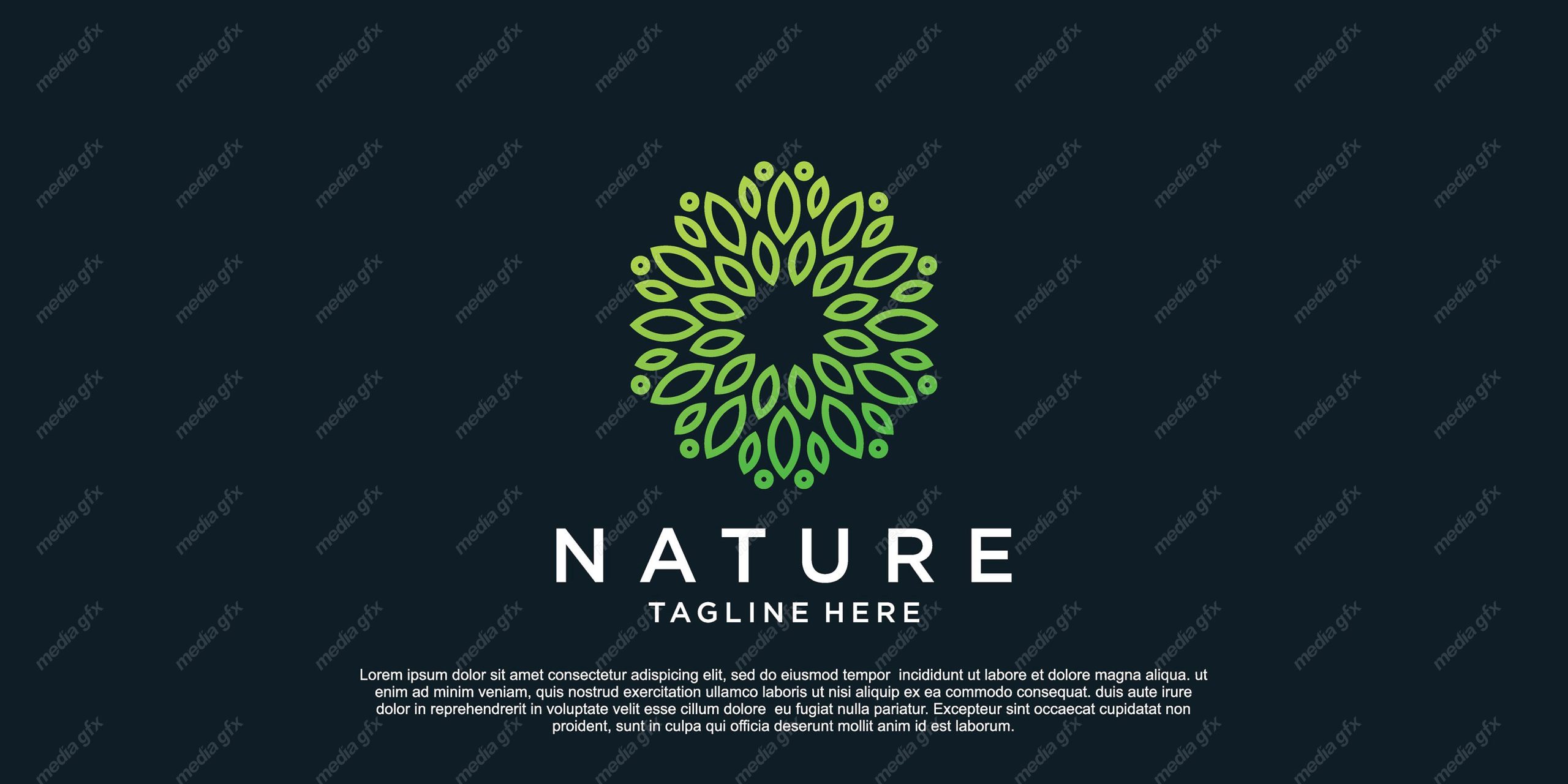 لوگوی طبیعت و محصولات طبیعی و ارگانیک MV001532