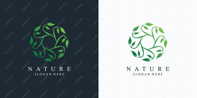 لوگوی طبیعت و محصولات طبیعی و ارگانیک MV001533