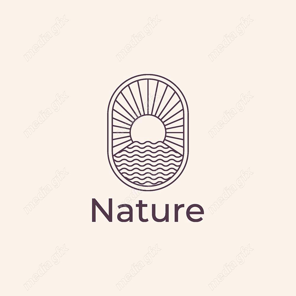 لوگوی طبیعت و محصولات طبیعی و ارگانیک MV001534