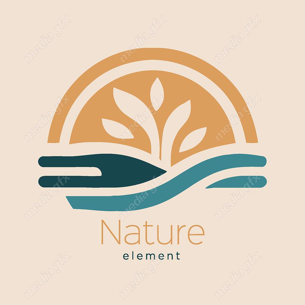 لوگوی طبیعت و محصولات طبیعی و ارگانیک MV001540