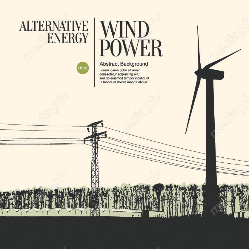 وکتور دکل برق فشار قوی و نیرو گاه برق و توربین MV001544