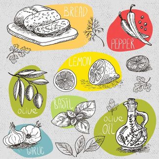 وکتور سبزیجات و صیفی جات MV001578