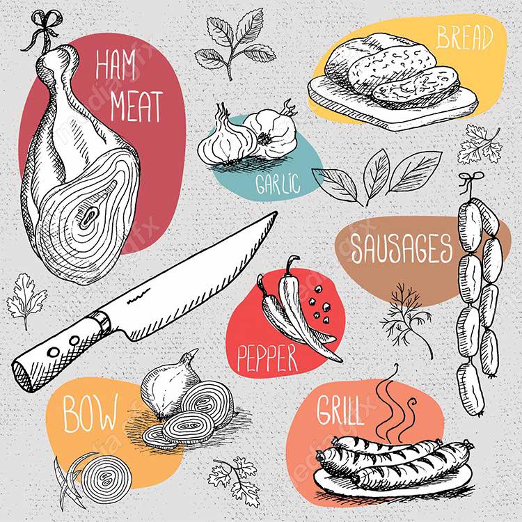 وکتور سبزیجات و صیفی جات MV001582