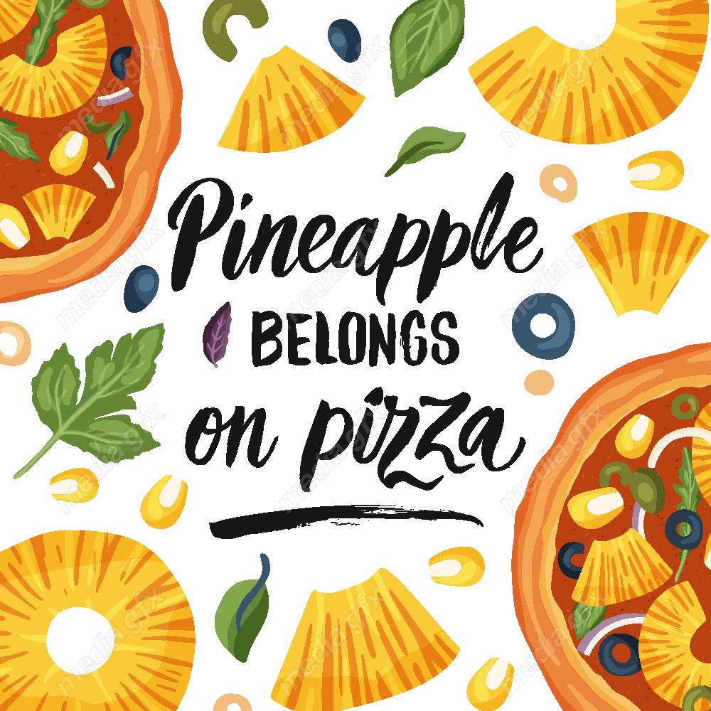 وکتور پوستر پیتزا و فست فود MV001616