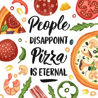 وکتور پوستر پیتزا و فست فود MV001617