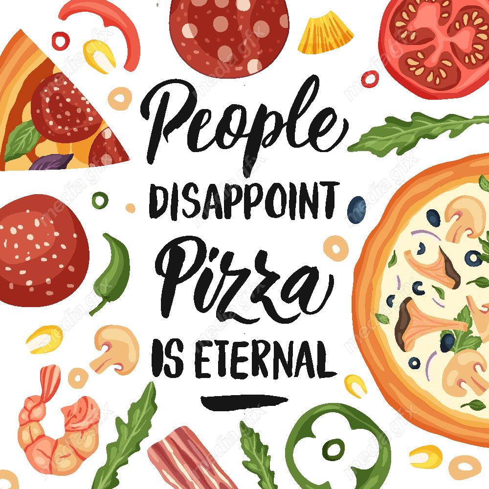 وکتور پوستر پیتزا و فست فود MV001617