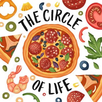 وکتور پوستر پیتزا و فست فود MV001618