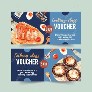 وکتور بنر و لیبل شیرینی فروشی و شیرینی خانگی MV001645