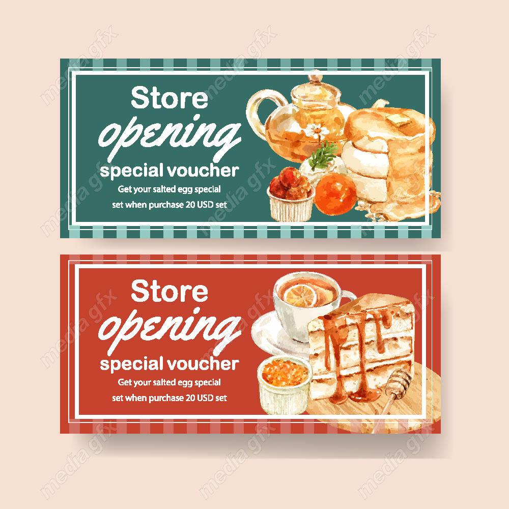 وکتور بنر و لیبل شیرینی فروشی و شیرینی خانگی MV001648