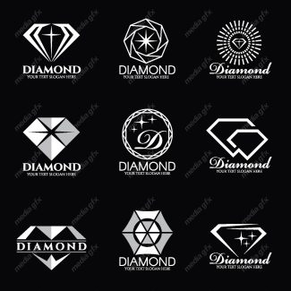 وکتور لوگوی الماس و طلا و جواهر MV001667