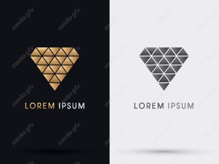 وکتور لوگوی الماس و طلا و جواهر MV001673