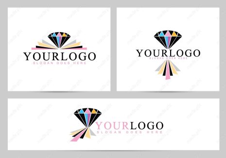 وکتور لوگوی الماس و طلا و جواهر MV001676