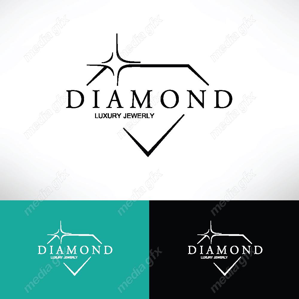 وکتور لوگوی الماس و طلا و جواهر MV001680