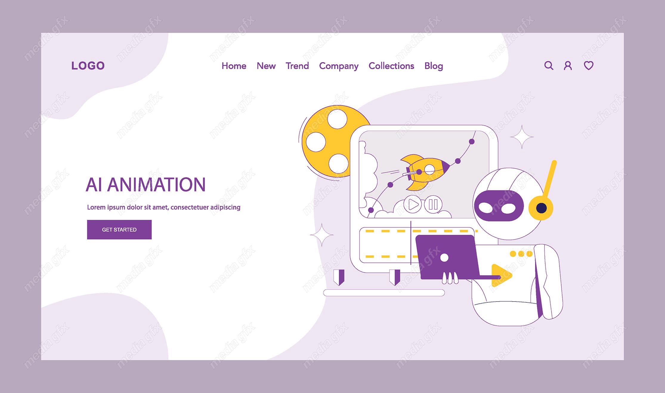 وکتور هوش مصنوعی تولید ویدیو و کاربرد های آن MV001685