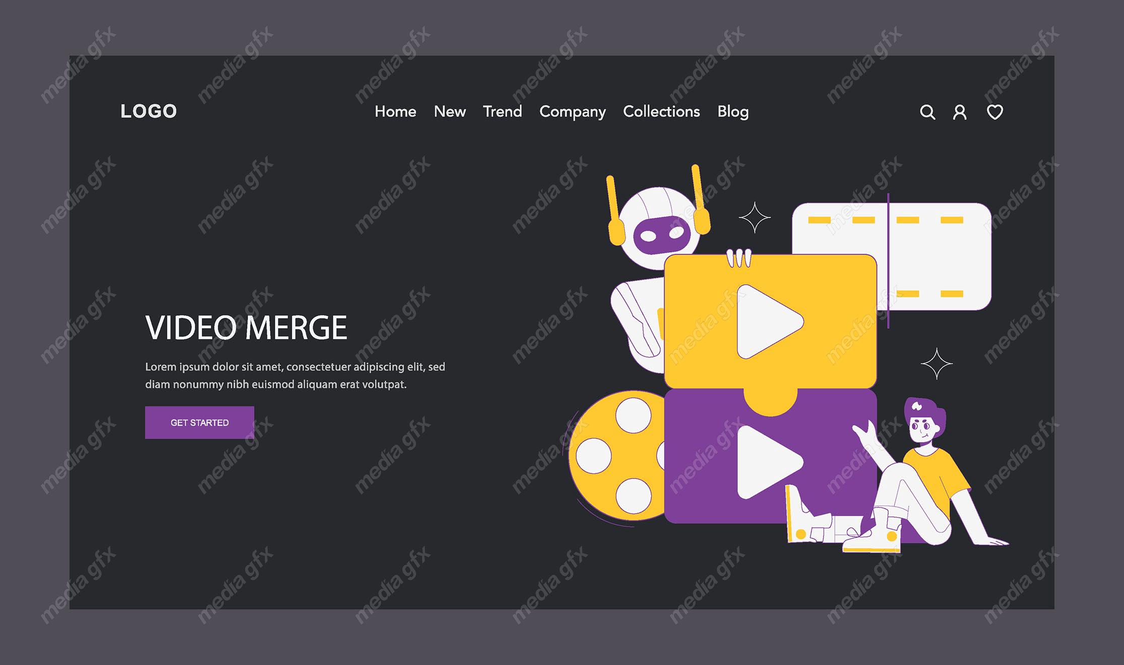 وکتور هوش مصنوعی تولید ویدیو و کاربرد های آن MV001688