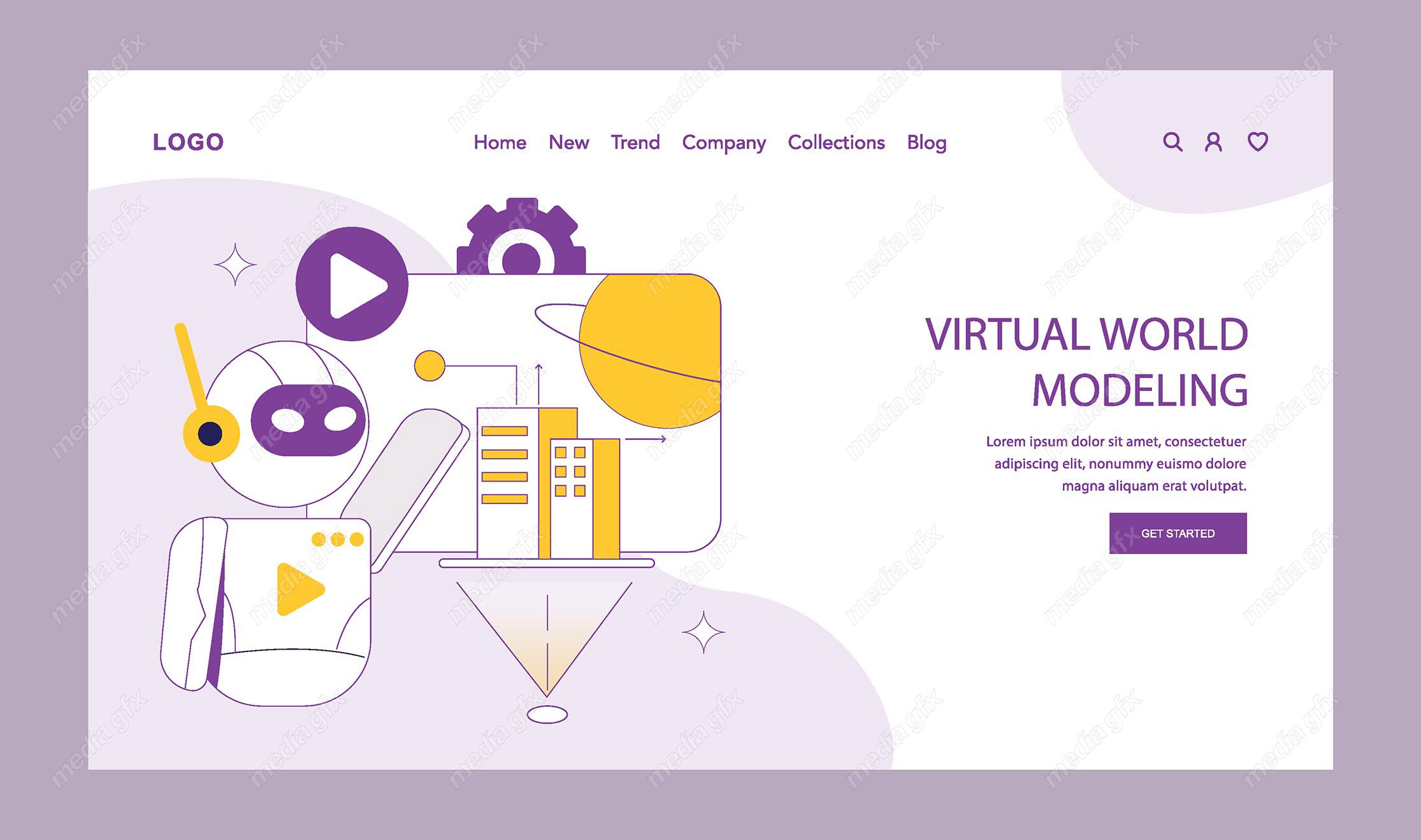 وکتور هوش مصنوعی تولید ویدیو و کاربرد های آن MV001689