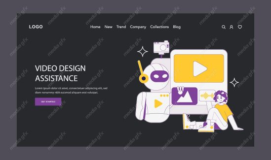 وکتور هوش مصنوعی تولید ویدیو و کاربرد های آن MV001696