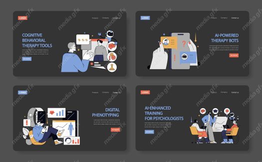 وکتور هوش مصنوعی و روانشناسی، روانپزشکی و روان درمانی MV001704