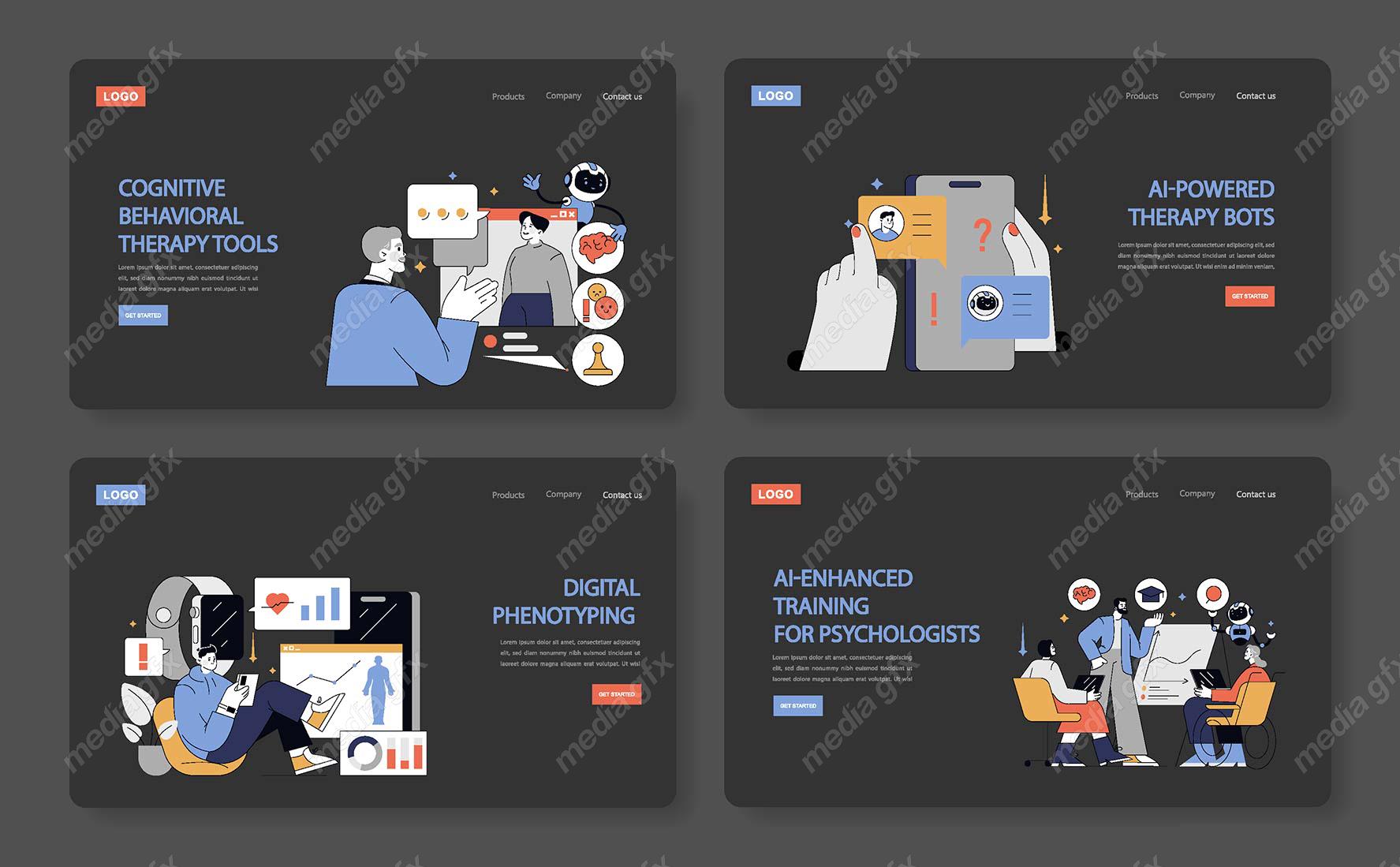 وکتور هوش مصنوعی و روانشناسی، روانپزشکی و روان درمانی MV001704