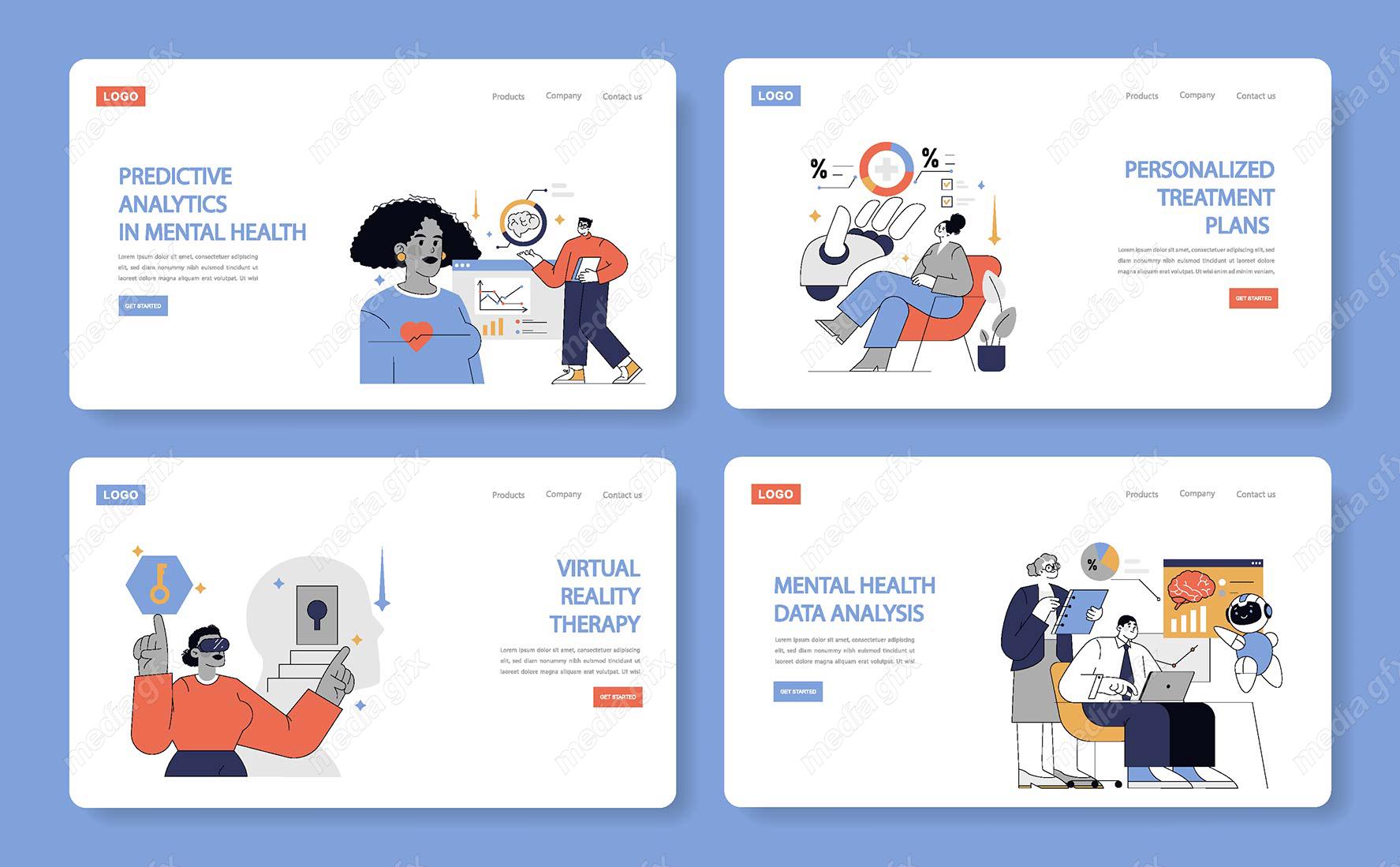 وکتور هوش مصنوعی و روانشناسی، روانپزشکی و روان درمانی MV001705