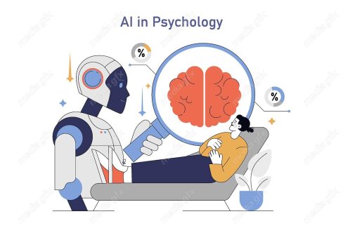 وکتور هوش مصنوعی و روانشناسی، روانپزشکی و روان درمانی MV001708