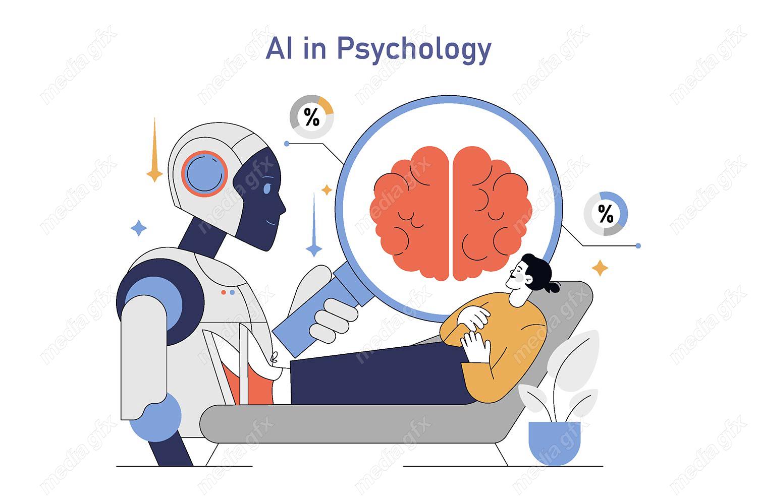 وکتور هوش مصنوعی و روانشناسی، روانپزشکی و روان درمانی MV001708