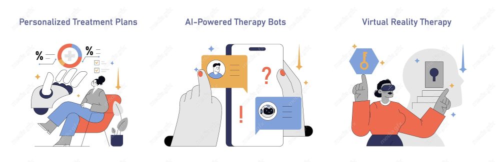 وکتور هوش مصنوعی و روانشناسی، روانپزشکی و روان درمانی MV001709