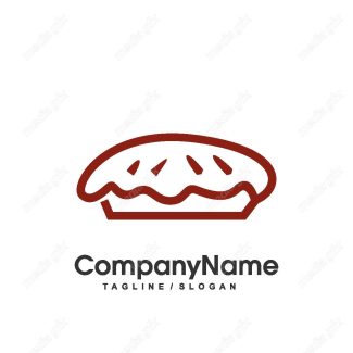 وکتور طرح لوگوی نان و شیرینی پزی MV001810