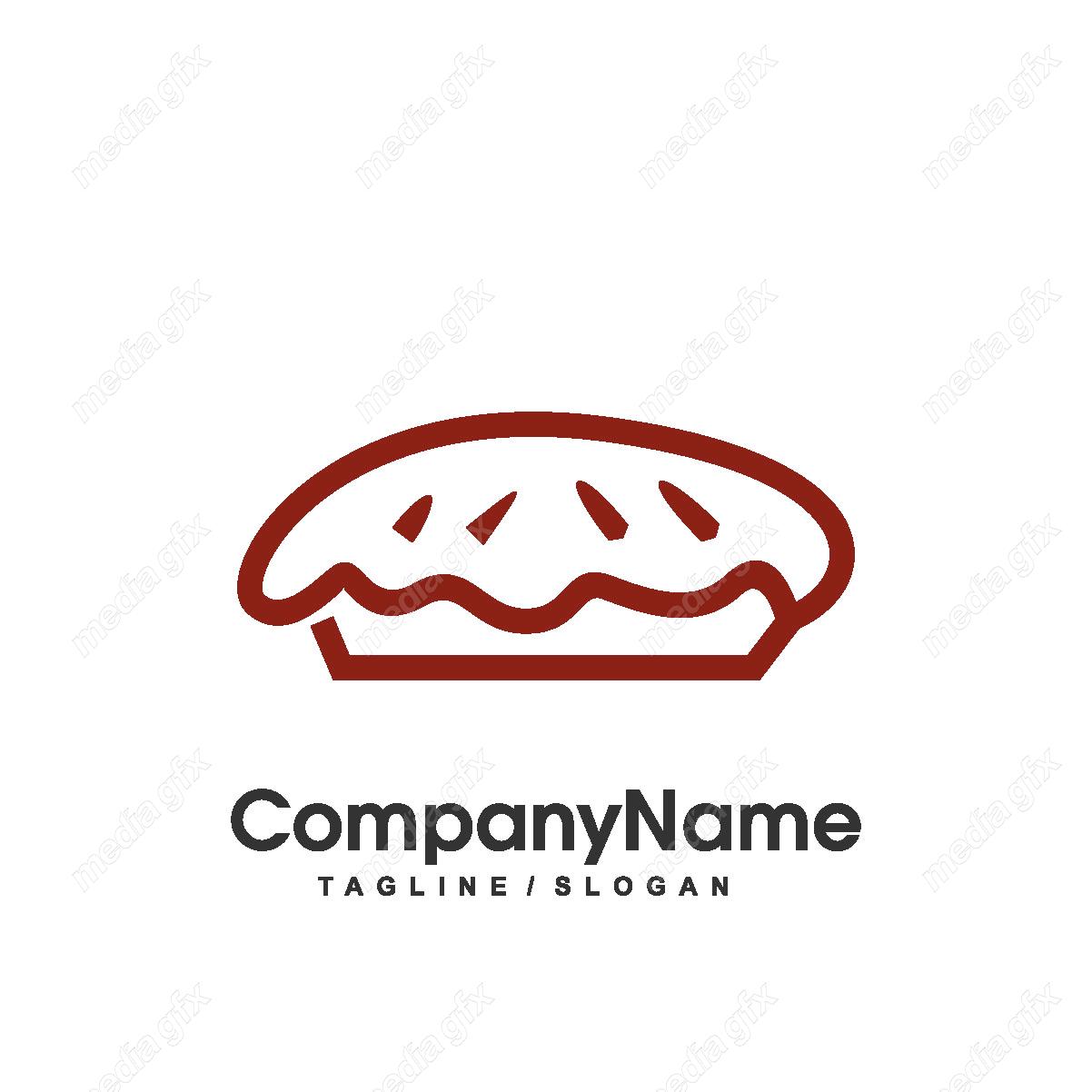 وکتور طرح لوگوی نان و شیرینی پزی MV001810