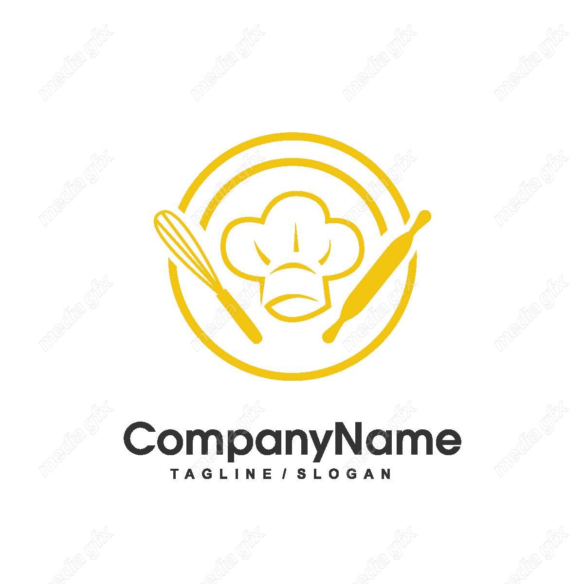 وکتور طرح لوگوی نان و شیرینی پزی MV001812