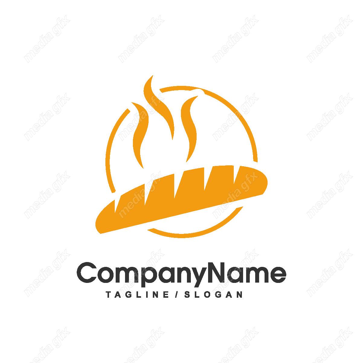 وکتور طرح لوگوی نان و شیرینی پزی MV001813