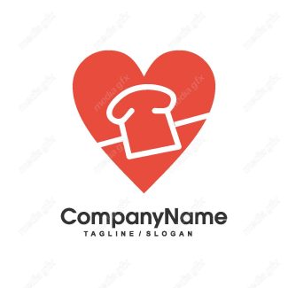 وکتور طرح لوگوی نان و شیرینی پزی MV001815