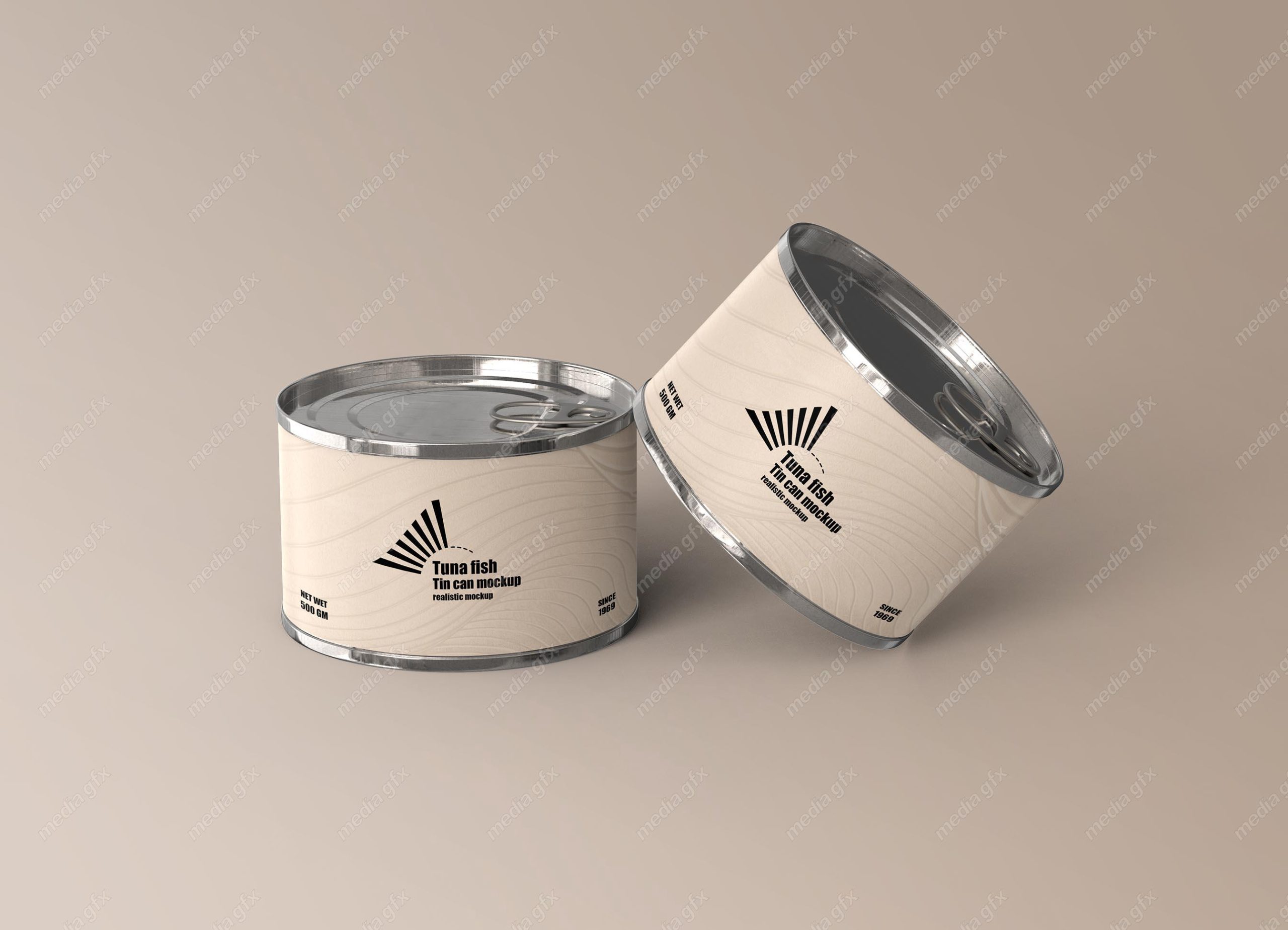 موکاپ تن ماهی لایه باز MP001845