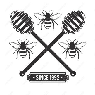 وکتور لوگو کندوی زنبورعسل MV001907