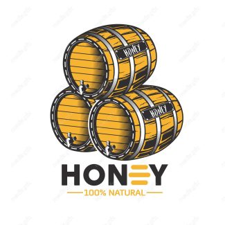 وکتور لوگو کندوی زنبورعسل MV001910