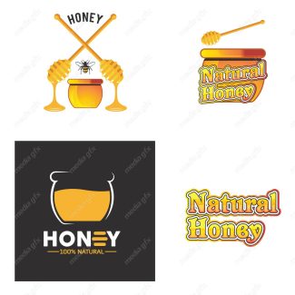 وکتور لوگو کندوی زنبورعسل MV001914