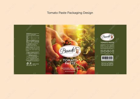 وکتور طرح لایه باز لیبل کنسرو رب گوجه فرنگی MV001923