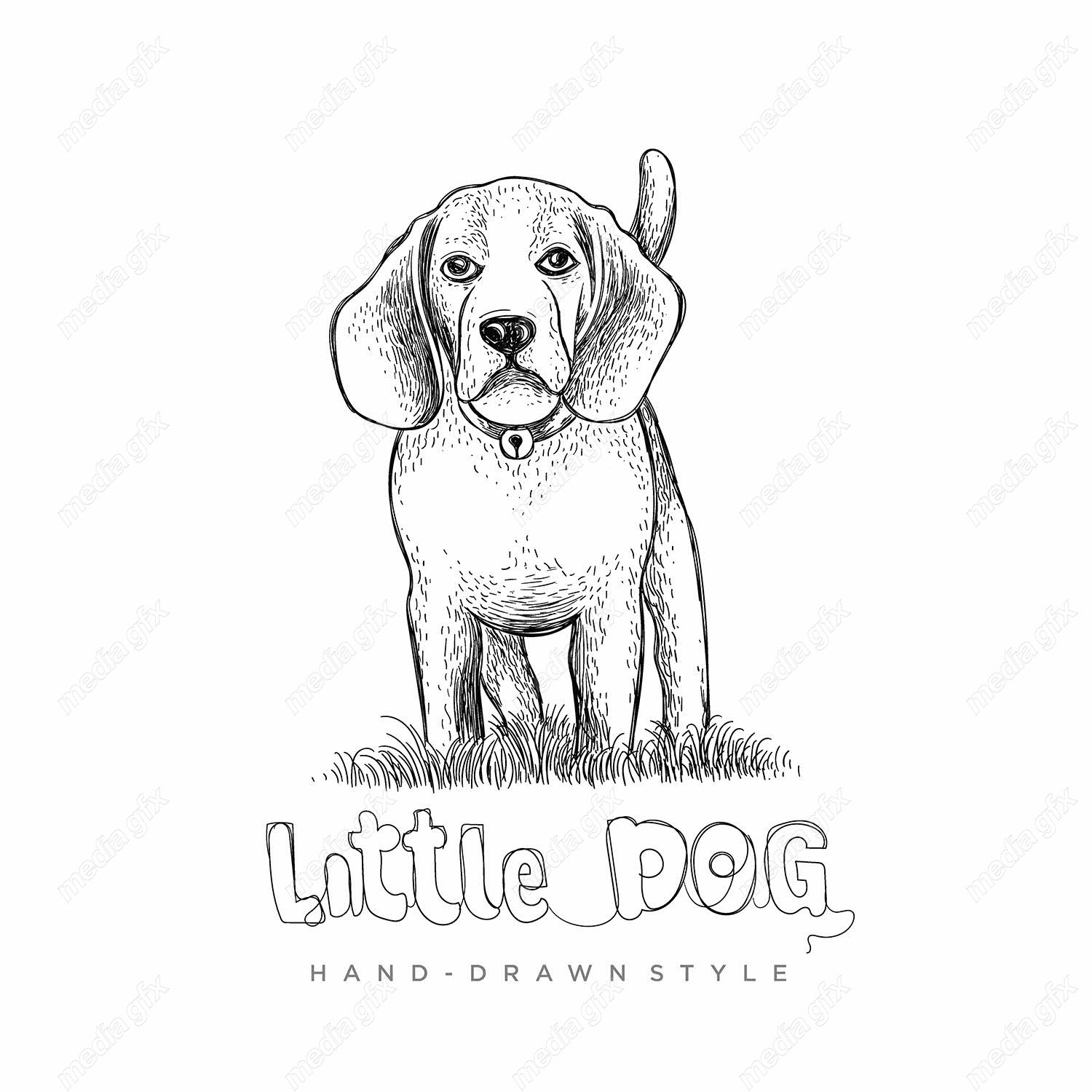 وکتور خطی سگ MV000565