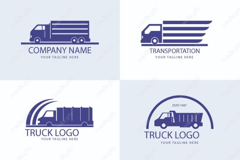 وکتور لوگوی کامیون و ماشین سنگین و حمل بار MV000570