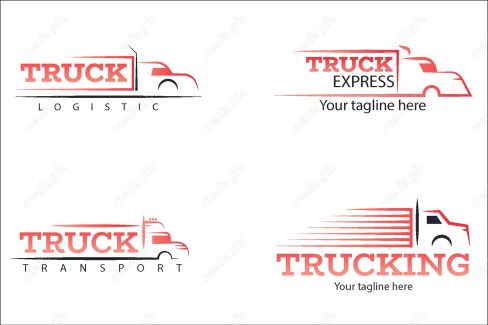 وکتور لوگوی کامیون و ماشین سنگین و حمل بار MV000571