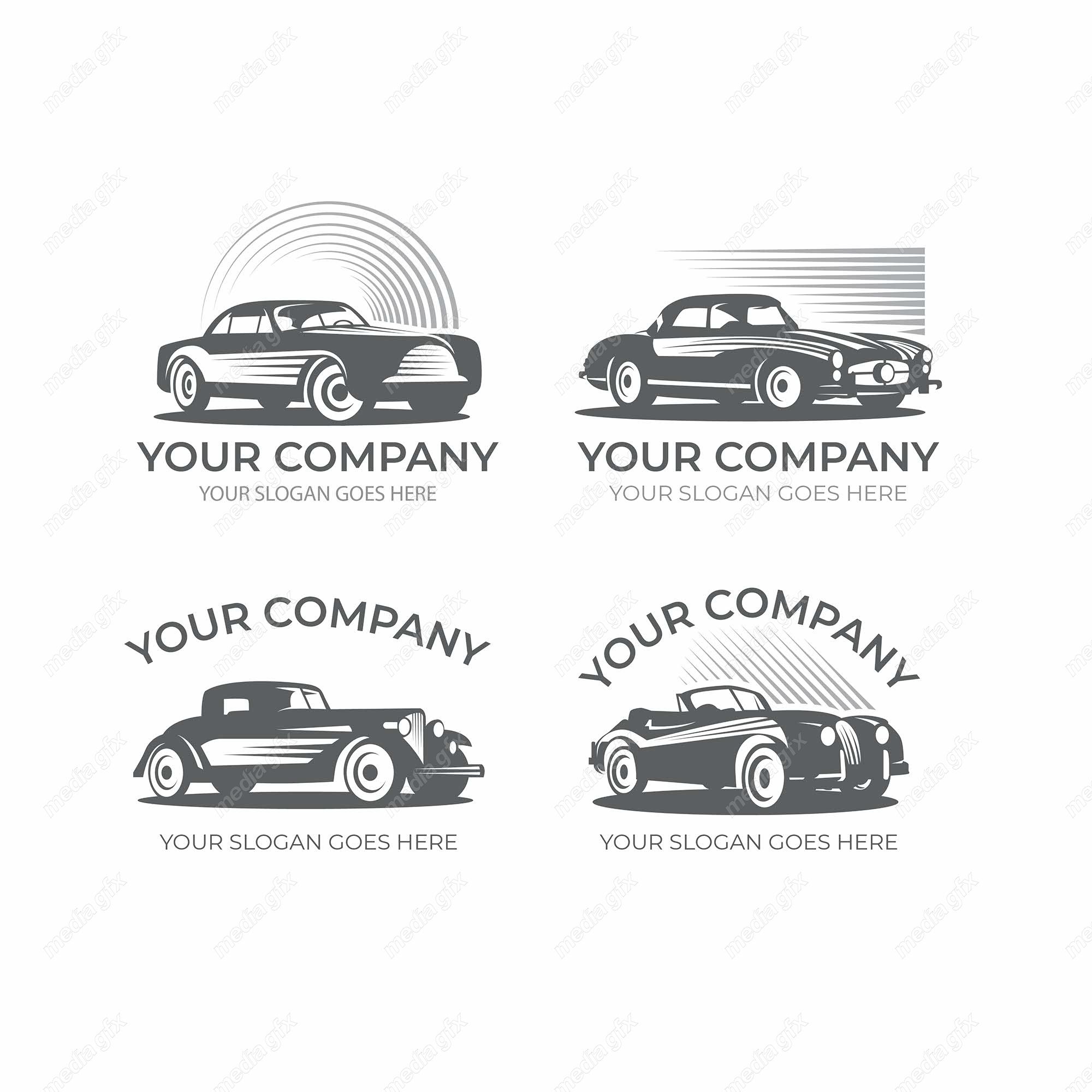 وکتور لوگوی ماشین های کلاسیک و قدیمی MV000576